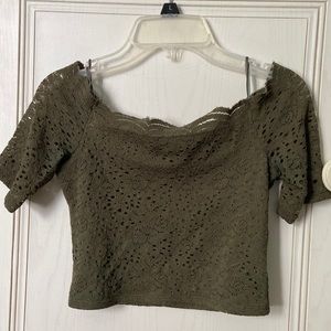 Lace crop top